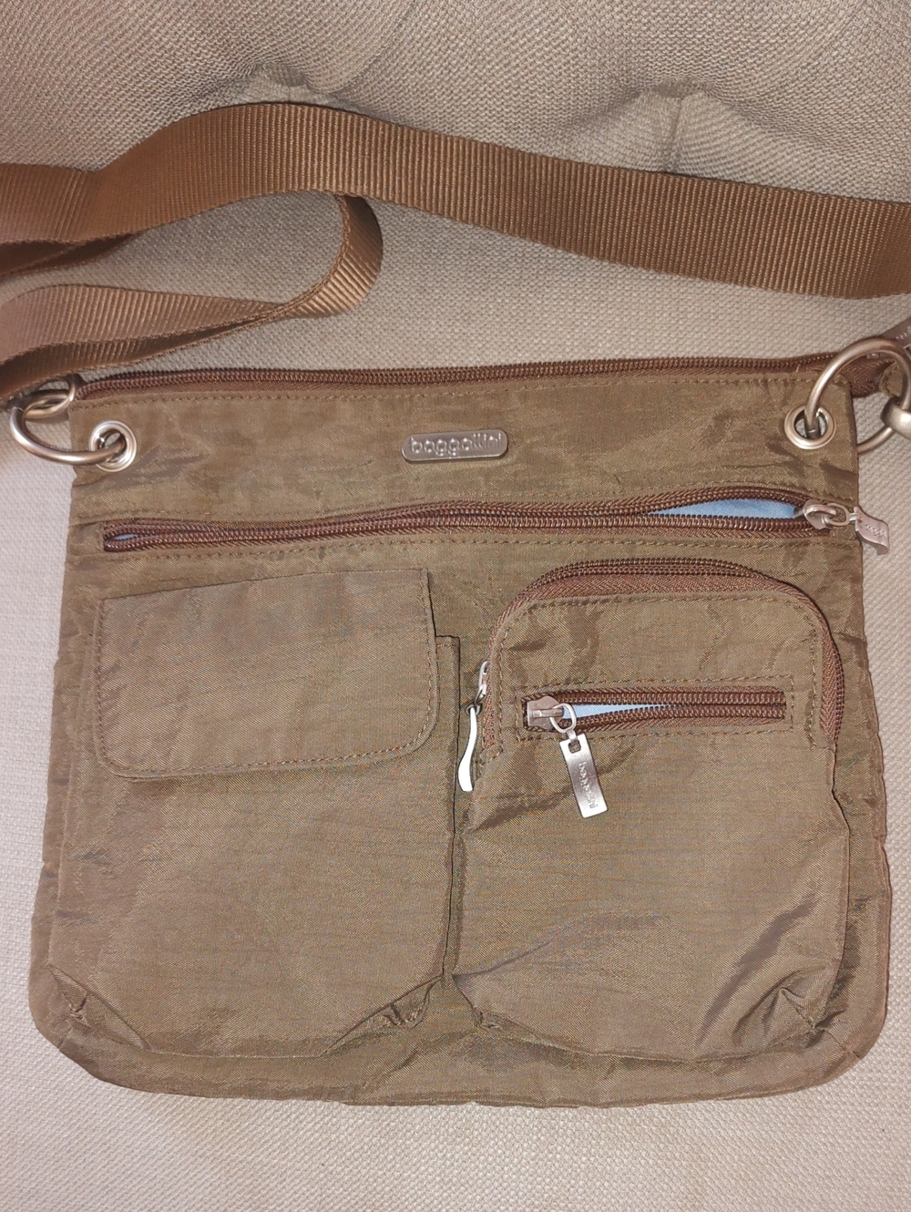 Baggallini Brown Crossbody Organizer Bag